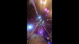Dizzying footage of circus' wheel of death performance