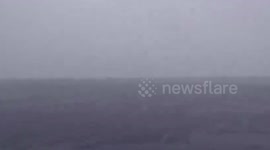 Private plane crashes off beach in Ecuador