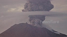 Japan's Sakurajima volcano erupts with plumes of ash soaring 5,000 metres high