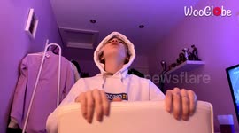 SpongeBob symphony mishap: SpongeBob serenade turns into a laughter-filled chair tumble
