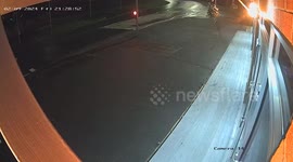 Shocking footage shows suspected drink driver smashing through restaurant window