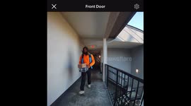 Delivery Thrown And Kicked Around