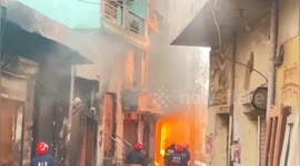 Eleven killed in fire that ripped through paint factory in Delhi