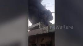 Four injured in massive blaze at paint and chemical godowns in northern India