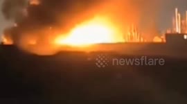 An explosion at a chemical factory in Tehran