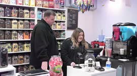 Young couple making nearly £1million a year with sweet shop they started in their living room