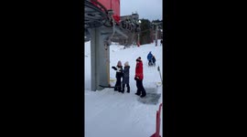 Taking A Ski Lift With No Skis