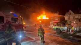 Building Fire with Collapse Moser Sanitation, Mount Carmel, Pennsylvania