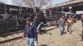 11 coaches of goods train overturned in Delhi's Zakheera, one dead Fear of some people being buried