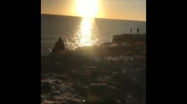 La costa de Cabo Rojo Puerto Rico, lugar turístico que posee un faro.