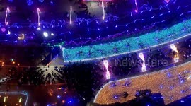 Tourists Attend the First Lantern Fair in Huaian, China