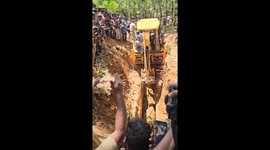More footage - Elephant calf rescued from 25 feet deep well well in Malayattoor in Kerala