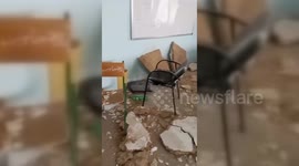 Teacher Injured After Classroom Ceiling Collapse in Khash, Iran