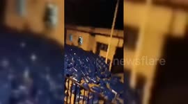 Gas Cylinders Swept Away With Heavy Flooding in Latakia, Syria