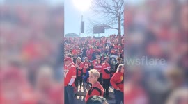 Shocking new footage emerges of immediate aftermath of Super Bowl parade shooting in Kansas