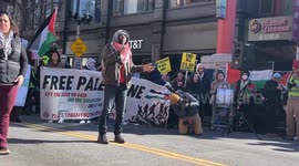 Pro-Palestine Protest Takes Place in Washington DC, USA