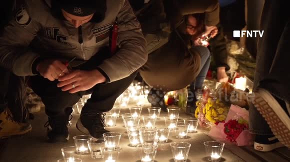 Vigil for Alexei Navalny outside of Russian Counsulat in NYC