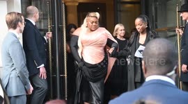 D’va’ine Joy Randolph leaves hotel to attend the BAFTA awards
