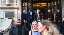 Colman Domingo leaves the hotel to attend the BAFTA awards