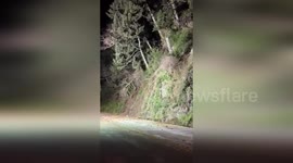 Rock Slide at Last Chance Grade Causes Chaos in Del Norte County, USA