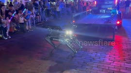 Robo Dog Steals the Show With Impressive Dance Moves at Parade in Fort Myers, USA