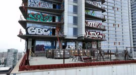LA Graffiti Building in CA, USA