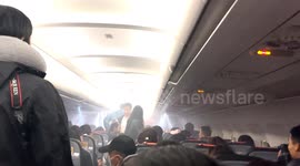 Power bank explodes onboard plane filling cabin with smoke