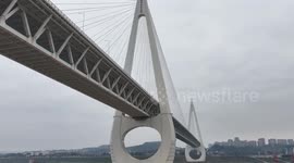 The Baijusi Yangtze River Bridge in Chongqing, China