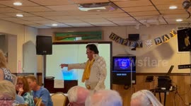 Elvis Presley Impersonator sings “That’s All Right” at birthday party