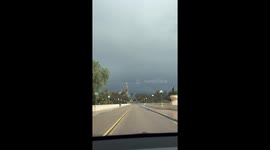Uni Cycle vs Tornado in Southern California storm