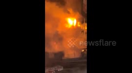Mongolia: Footage Shows Moment Gas Truck Explodes And Fire Near Dunjingarav Market In Ulaanbaatar 2