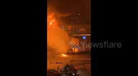 Mongolia: Footage Shows Moment Gas Truck Explodes And Fire Near Dunjingarav Market In Ulaanbaatar