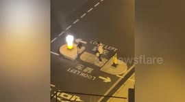 Woman strips naked during row with boyfriend in Hong Kong
