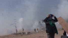 Tear gas and rubber bullets fired at protesting farmers in India