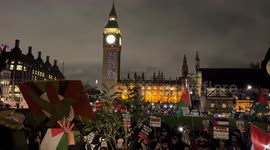 London rally demands Gaza ceasefire as Big Ben projections amplify the call