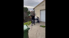 Cousin Shows Off His Golf Swing