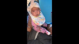 Baby Pukes on Dad's Face