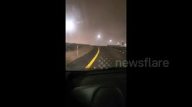 US: Las Vegas Sees Rare Weather Phenomenon As Dense Fog Envelops Desert City 3