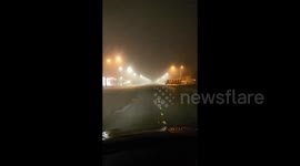 US: Las Vegas Sees Rare Weather Phenomenon As Dense Fog Envelops Desert City 2