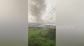 Indonesia tornado rips through dozens of homes