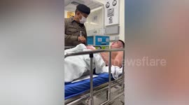 British tourist, 23, speaks from hospital bed after sex party with Thai trans women 'turned to World War Three'