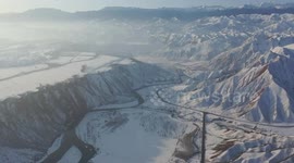 Snow Scenery in Karamay, China
