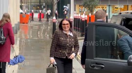 Russian oligarch's widow arrives London court for legal battle over husband's will