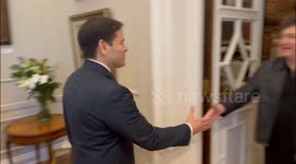 Javier Milei met with US Senator Marco Rubio in Buenos Aires, Argentina