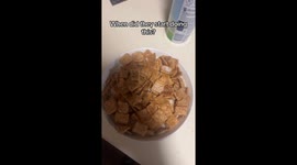 Face Found In Cinnamon Cereal