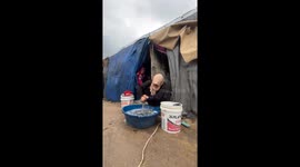 Struggling in Displacement: Palestinians Face Hardships Amid Harsh Weather and Siege