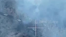 Ukrainian forces destroy Russian armoured vehicles and troops
