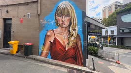 Taylor Swift mural painted in Sydney as singer visits for 'Eras' tour