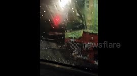 China: Raindrops Turn Into Ice After Falling On Glass Amid Freezing Weather In Hubei