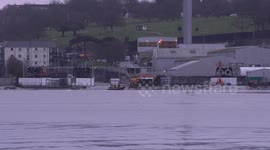 Thousands more residents are being evacuated today to allow a Nazi bomb to be transported across a city - so it can be dumped out at sea